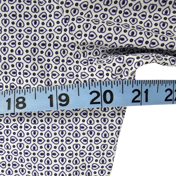 Zara Man Long Sleeve Slim Fit Button Down Shirt Blue White Men's Size Medium - Picture 15 of 15